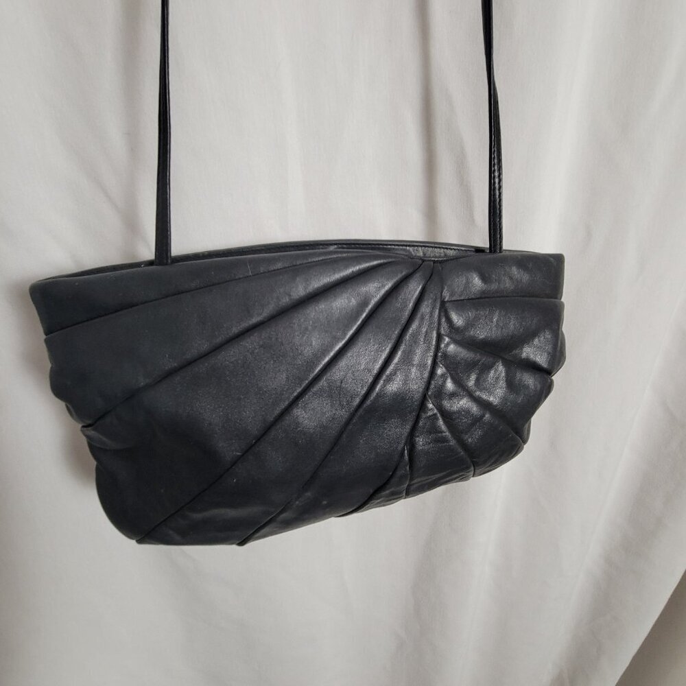 Crossbody Purse BRIE! Black Korea leather? shoulder retro classic timeless chic